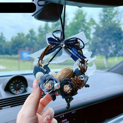 Car Rearview Mirror Hanging Ornament, Aktiv kömürlü qoxu uducular