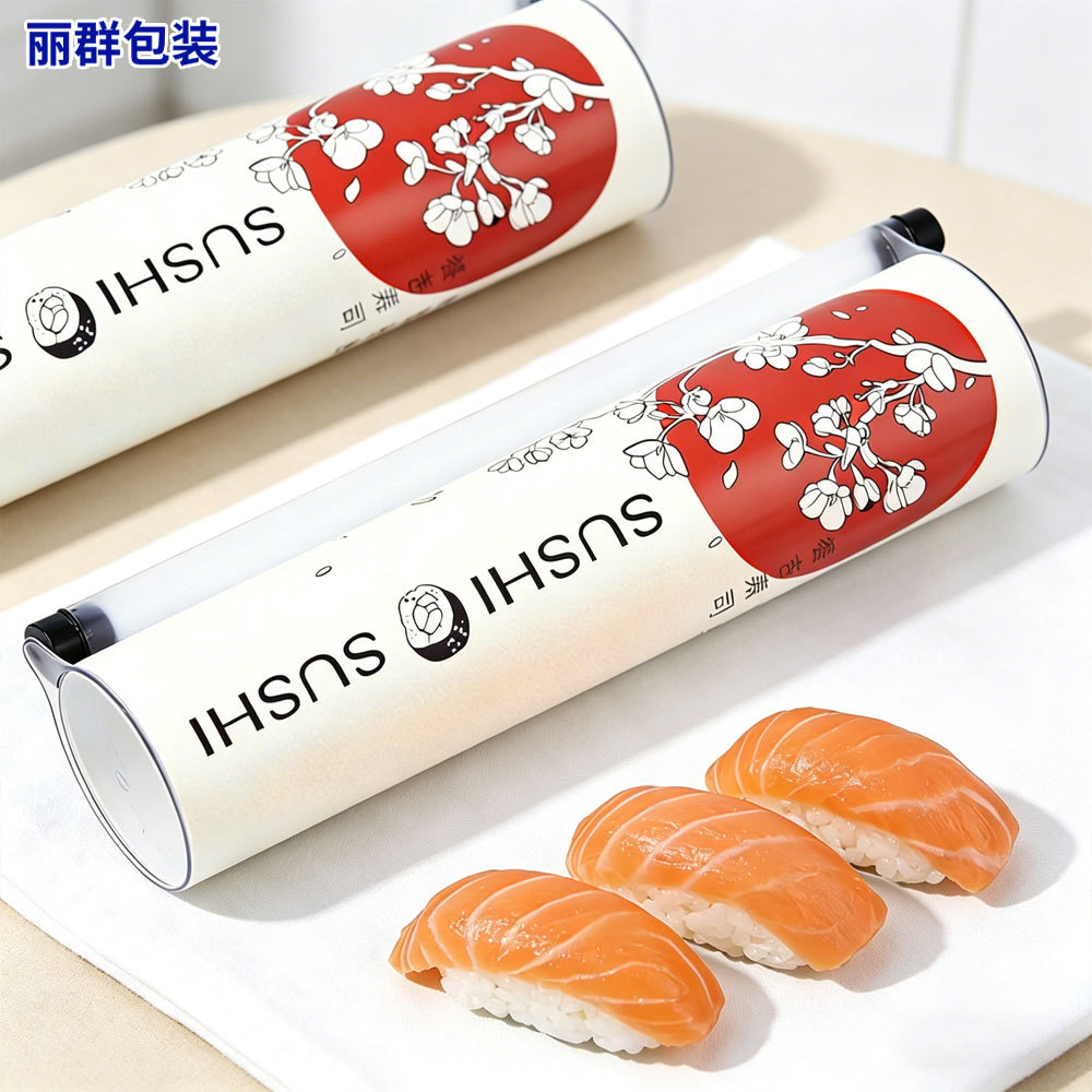Caja Cilíndrica de Papel para Sushi de Cartón de Grado Alimenticio Personalizable para Envase de Alimentos image 5