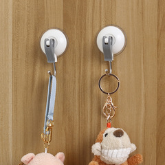 吸盤掛鈎牆壁衛生間白色免打孔粘膠浴室玻璃強力真空廚房毛巾掛鈎