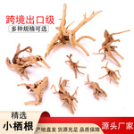 跨境沉木小栖根鱼缸造景装饰摆件类似小号杜鹃沉木树根沉木批发