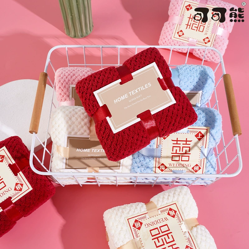 Плед с ананасом, полиэстер, счастливое полотенце для бровей, свадебные праздничные принадлежности, сувенирное полотенце, кролик, свадебный подарок на возврат