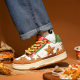 2024 New Men's Shoes Hamburger Fries Star Bread Shoes Niche Harajuku Trend Sports Casual Sneakers X88-5