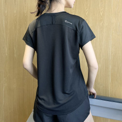 Summer Sports Short-Sleeve Women's Casual Fitness Large Yoga Running T-Shirt Breathable Mesh Fast-Drying Slim-Fitting Stylish