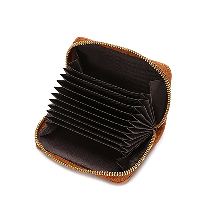 2024 nuevo tarjetero de órgano, tarjetero anti-desmagnetización para estudiantes, monedero con cremallera simple, tarjetero de gran capacidad para hombres