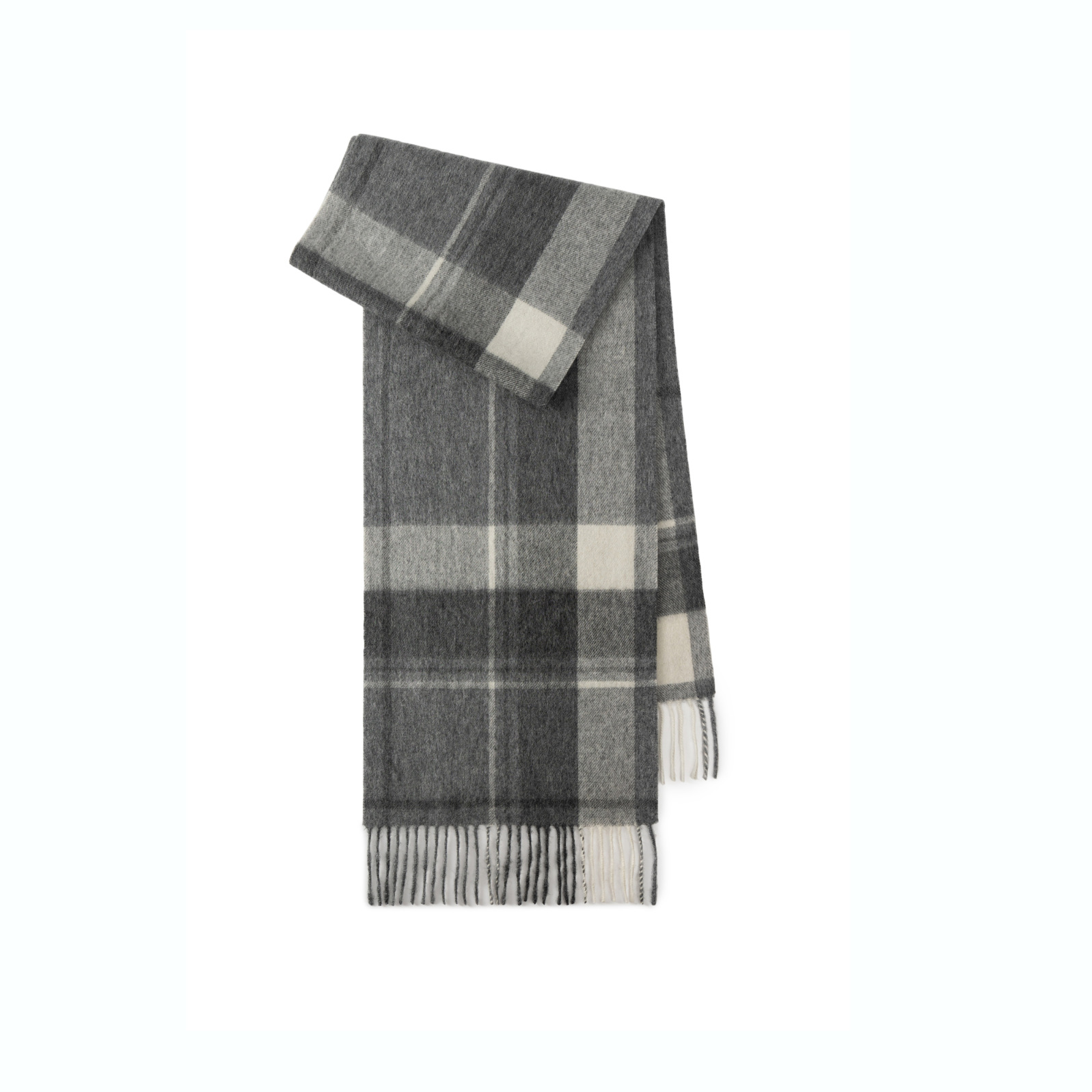 Otoño y invierno bufandas de lana de estilo británico invierno mujeres de alto nivel sensación de cuello universal hombre cuillera gruesa chal frío