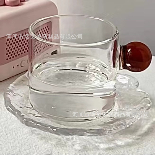 Glass coffee small cute tea cup