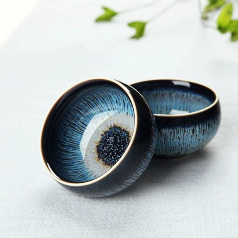 Глазурованная чашка Kongfu Master Cup Чашка Цзиндэчжэнь чистый чай ручной работы в печи с большой керамической чашкой