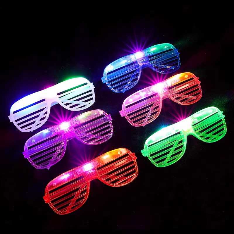 Obturas led gafas luminosas coloridas gafas flash para correr por la noche gafas fluorescentes gafas de luz fría