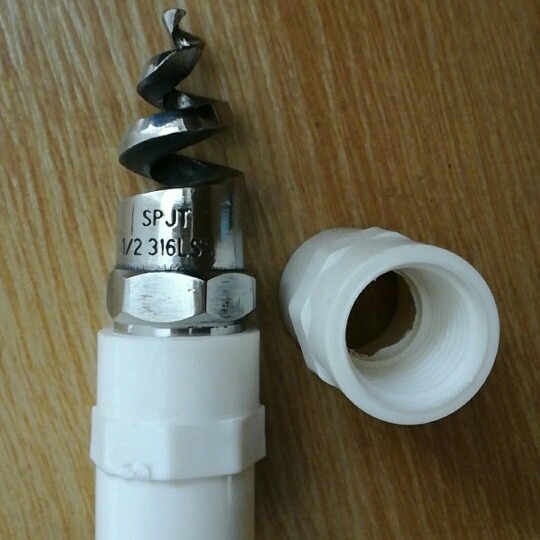 呼伦贝尔市工业用烟尘洗涤喷淋喷嘴 螺旋喷头 20管脱硫塔喷头