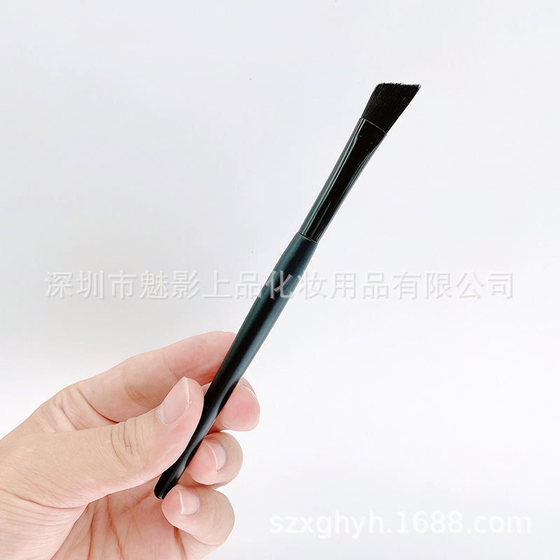 Myp Nuevo ángulo oblicuo plana corrector cepillo nariz sombra reparación suave cerdas lado sombra hoja de herramientas de maquillaje