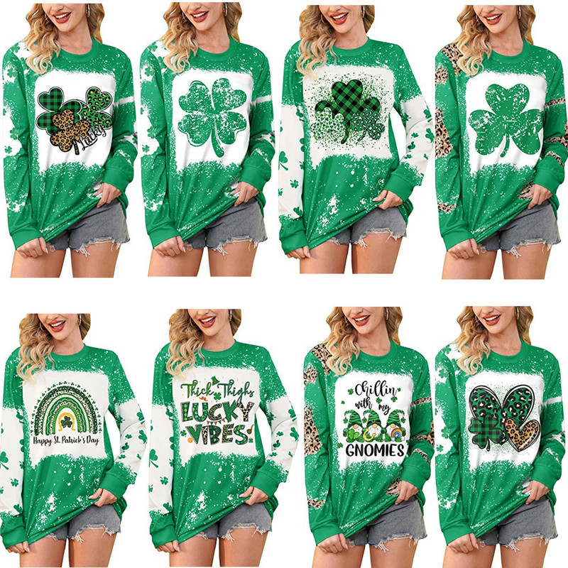 2024 Cross-Border New St. Patrick's Day 3D Digital Printed Sweatshirt Irish Holiday Hooded Sweatshirt