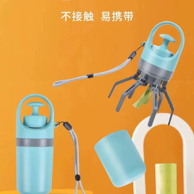 Утолщенные портативные одноразовые пакеты для уборки за питомцем, с принтом, для улицы, из ПЭ, для выгула собак