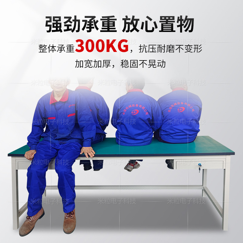 Anti-Static Workbench Workshop Production Line Packing Table Lightweight Platform Table with Drawer Anti-Static Table Operating Table