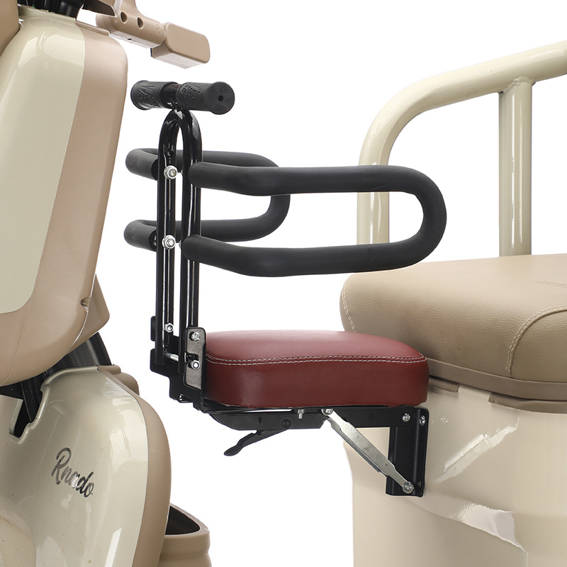 Electric Tricycle Baby Seat Foldable Children's Front Seat Punch-Free Three-Wheel Four-Wheel Fully Enclosed Body