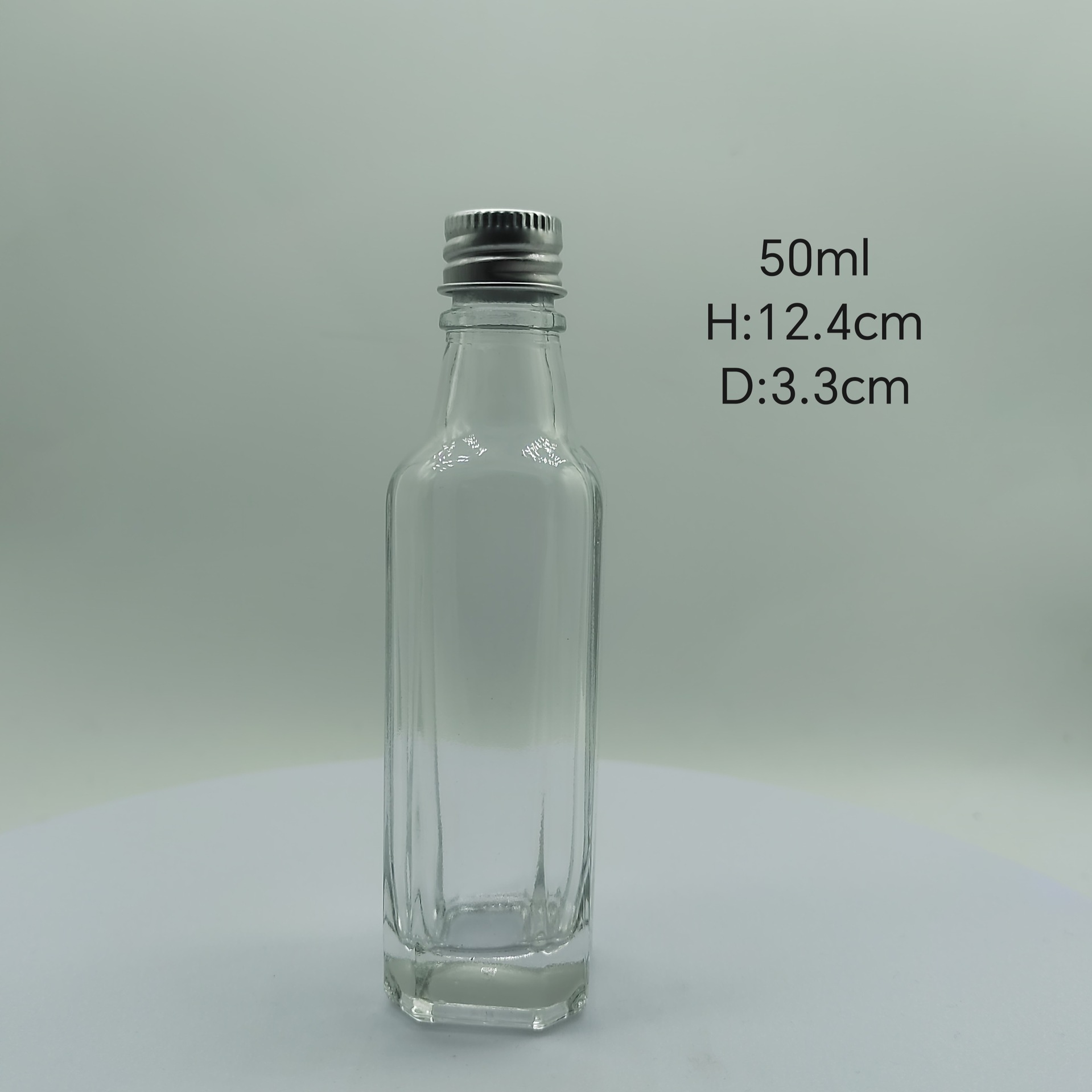 Botella de vino pequeña al por mayor, botella vacía, vidrio transparente grueso 50ml, vino de elaboración propia, vino, vino blanco, botella de vino subenvasada