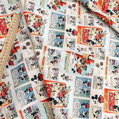 純綿のデジタルプリントの布地の漫画のミッキーのネズミの布地の子供服の家庭服はパジャマのシャツの綿布を包みます。