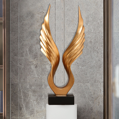 Show your ambitions Eagle ornaments Dapeng spreads its wings Angel wings crafts TV cabinet wine cabinet model room decorations