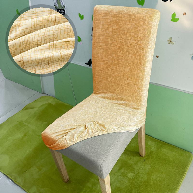 Cubierta de la silla elástica cubierta de la silla integrada familiar cubierta de la silla de comedor moderna simple cubierta de los palillos de Navidad