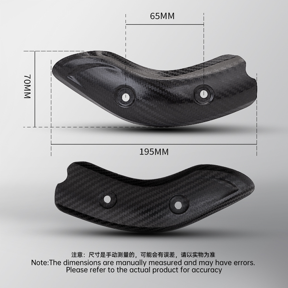 F750GS F850GS exhaust pipe modification accessories carbon fiber heat insulation anti-scald cover protective shell non-destructive installation