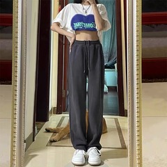 女性用グレースポーツパンツ2025春秋ハイウエストレギンス、ゆったり、スリム、多用途レギンス、ベルベットスウェットパンツ、トレンディな通勤