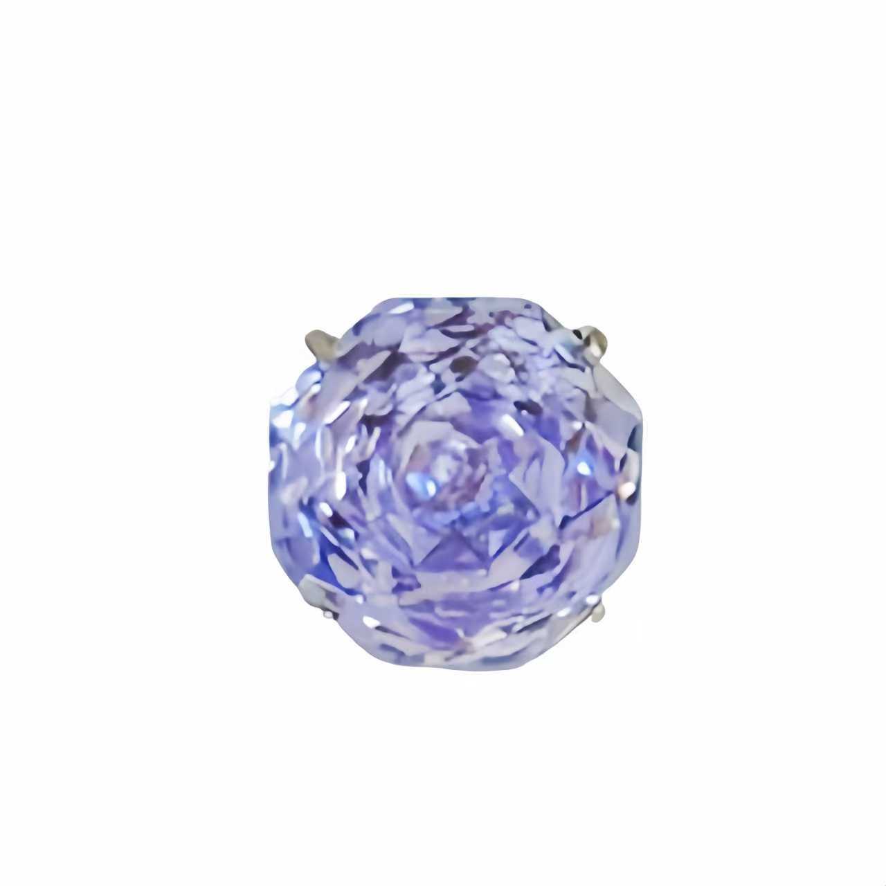 F136 Titanium Alloy Eight-Sided Rose Cut Ear Studs for Cartilage Helix Tragus Body Piercing Jewelry detail image 7