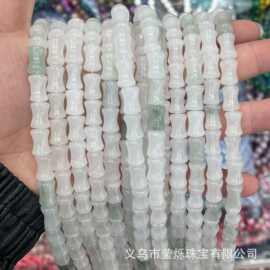8X12mm天山翠竹节散珠串珠隔珠项链手链diy饰品配件半成品批发