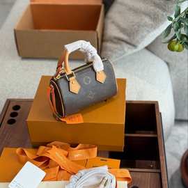 2025新款芯片驴家枕头包nano单肩包speedy16复古百搭真皮斜挎女包