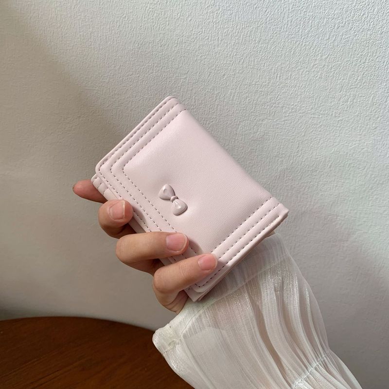 かわいい風リボン小 70% off レディース財布 ins 70% off 多機能大容量軽量コンパクト小銭入れ|undefined