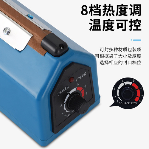 Source Factory 400 Model Handheld Heat Seal Machine Plastic Bag Sealer Plastic Packaging Machine Tea Aluminum Foil Packaging Machine