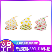可爱日式锅盖帽 砂锅珐琅锅全棉布三角防烫保护盖锅耳套隔热手套