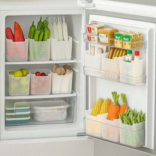 Refrigerator side door storage box egg food grade ginger crisper household side inner storage kitchen freezer artifact
