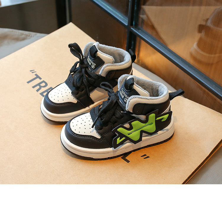Mädchen Winter Sneaker High-top Mit Warmem Innenfutter_voghion.com