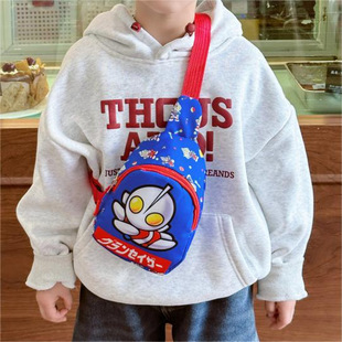 New Children's Chest Bag Boy's Cartoon Korean Style Baby's Going Out Lightweight Backpack Shoulder Bag Kindergarten Crossbody Bag