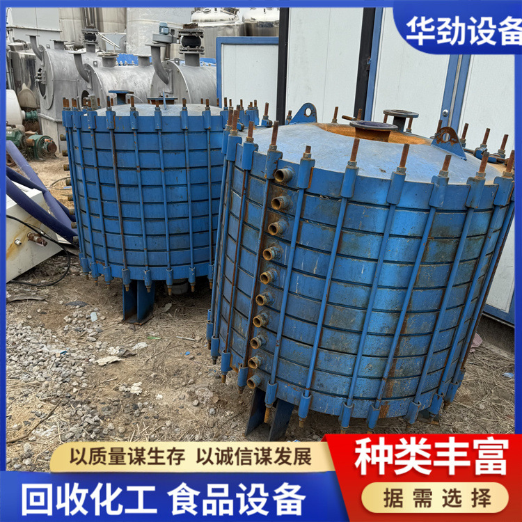 购销二手搪瓷片冷凝器60平方搪瓷片换热器不锈钢碳钢螺旋板换热器