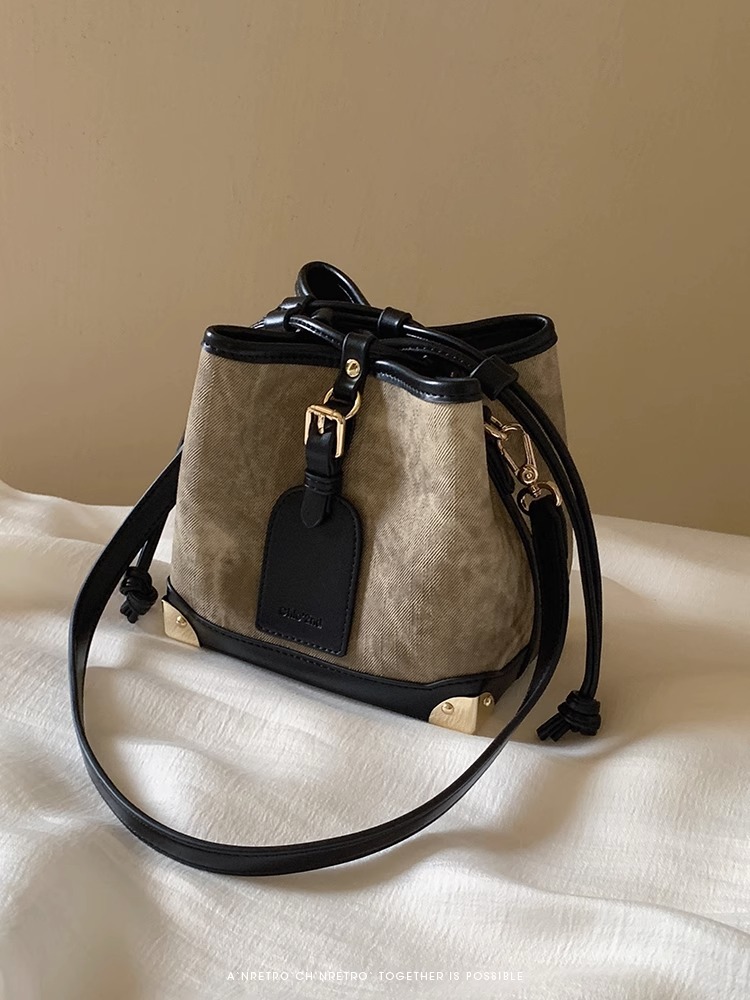 Nanfeng Chio2nd Ölgemälde Pavilion Bucket Bag Damen 2024 Neuer Stil High-End Western Style Single Shoulder Crossbody Bag_voghion.com