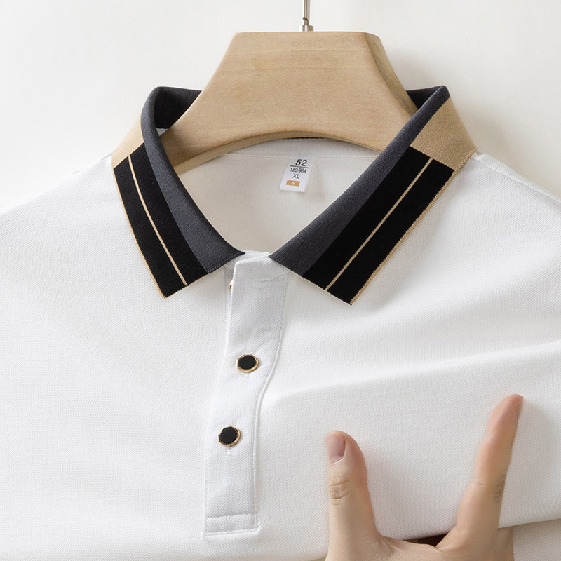 国境を越えた男性半袖poloシャツ夏の新しい襟付きビジネスカジュアルには、中年のゆるいtシャツが代行できる|undefined