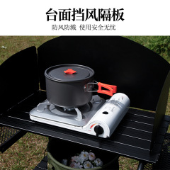 Acutel Outdoor Camping Folding Table Aluminum Portable Kitchen Camping Gear Set Compact Easy Assembly Stove