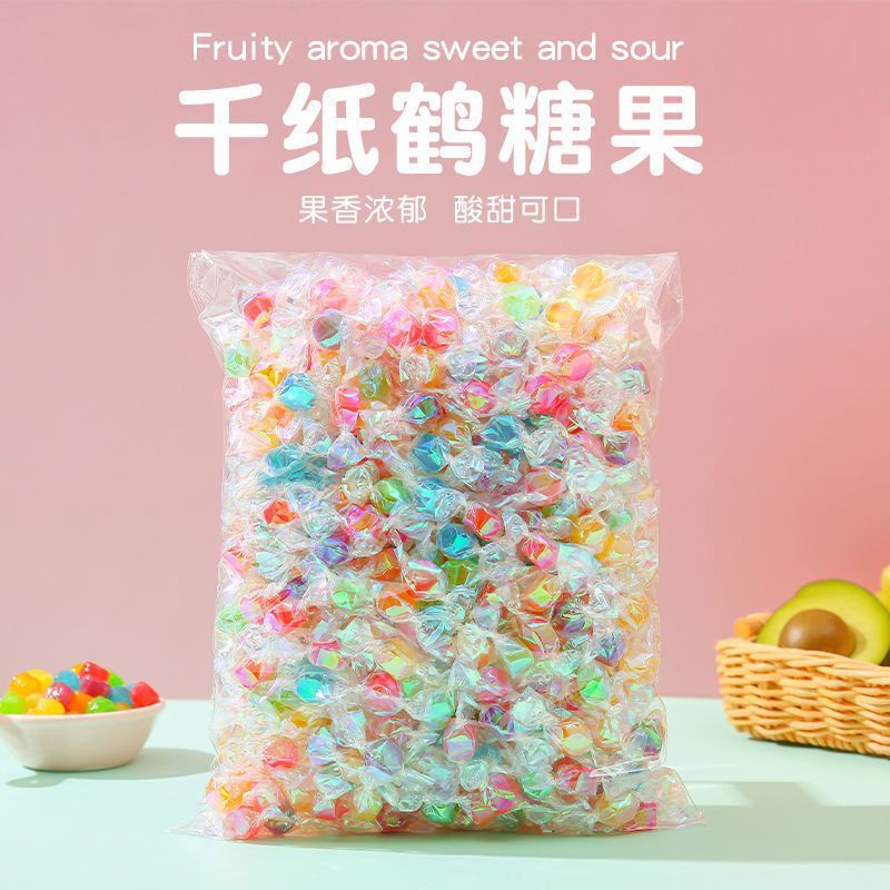 千纸鹤糖果批发果味硬糖七夕节日喜糖送礼盒儿童休闲糖小糖果包邮