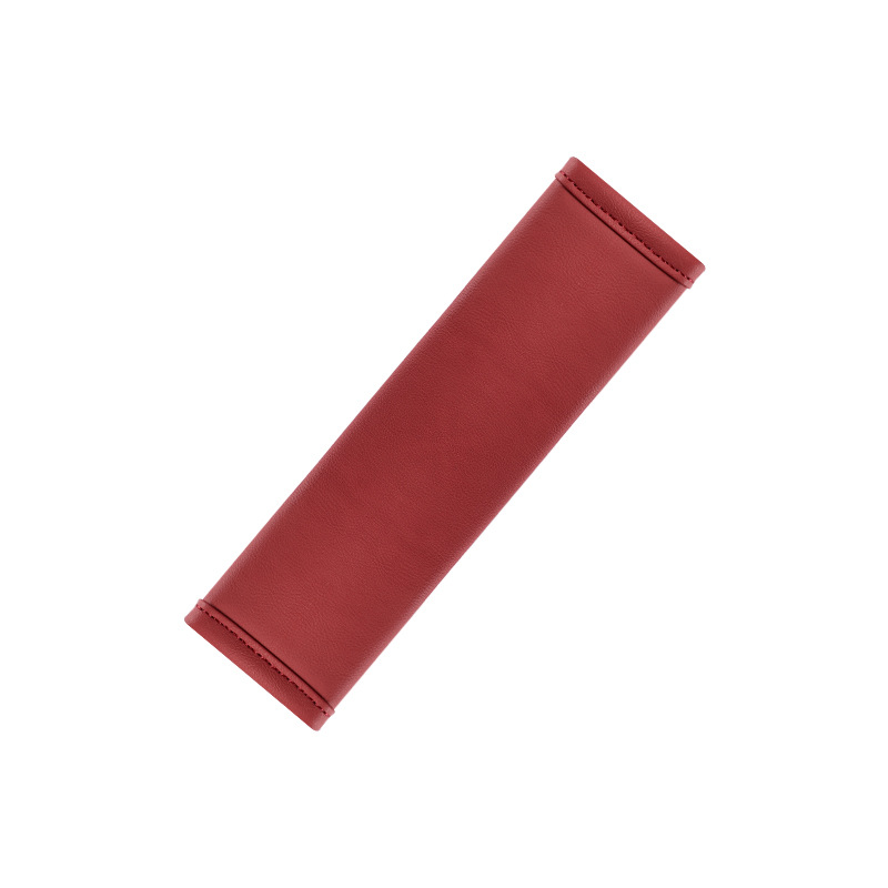 Breathable Leather – Qìchē Seat belt shoulder pad - wine-red-single