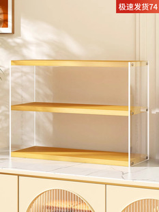 Desktop Storage Rack Acrylic Cup Holder Light Luxury 2024 New Water Cup Holder Multi-Layer Transparent Tea Cup Tea Set Wholesale