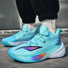 One-piece drop basketball shoes for men, youth and children, high bounce running shoes, breathable practical training basketball shoes