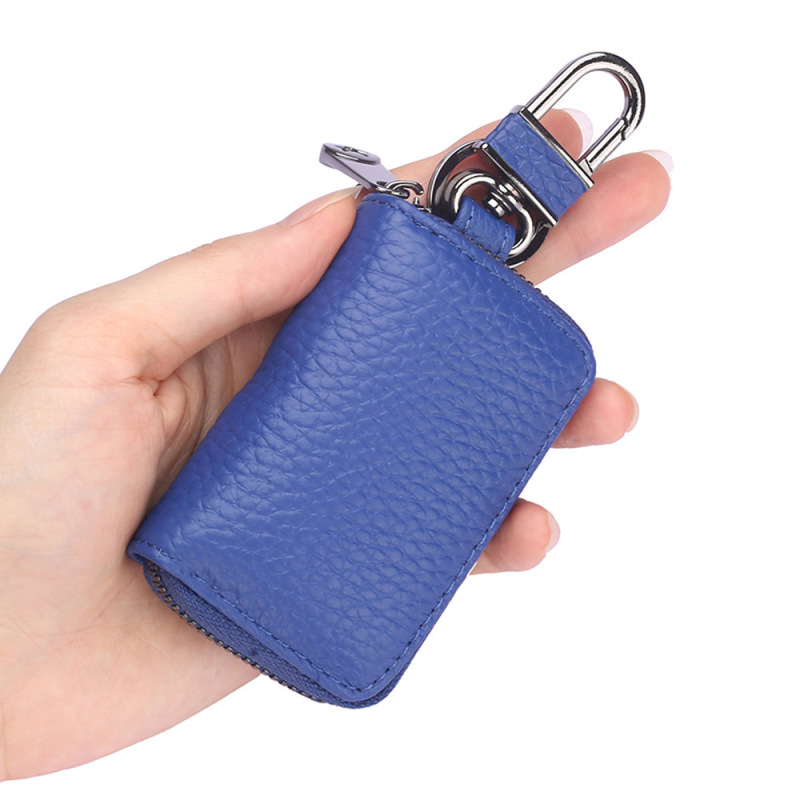 Cross-Border Classic Pebbled Pattern Lightweight Car Key Case for Women, Zipper Car Key Protection Cover for Mercedes-Benz and Bmw Cross-Border Classic Pebbled Pattern Lightweight Car Key Case for Women, Zipper Car Key Protection Cover for Mercedes-Benz and Bmw
