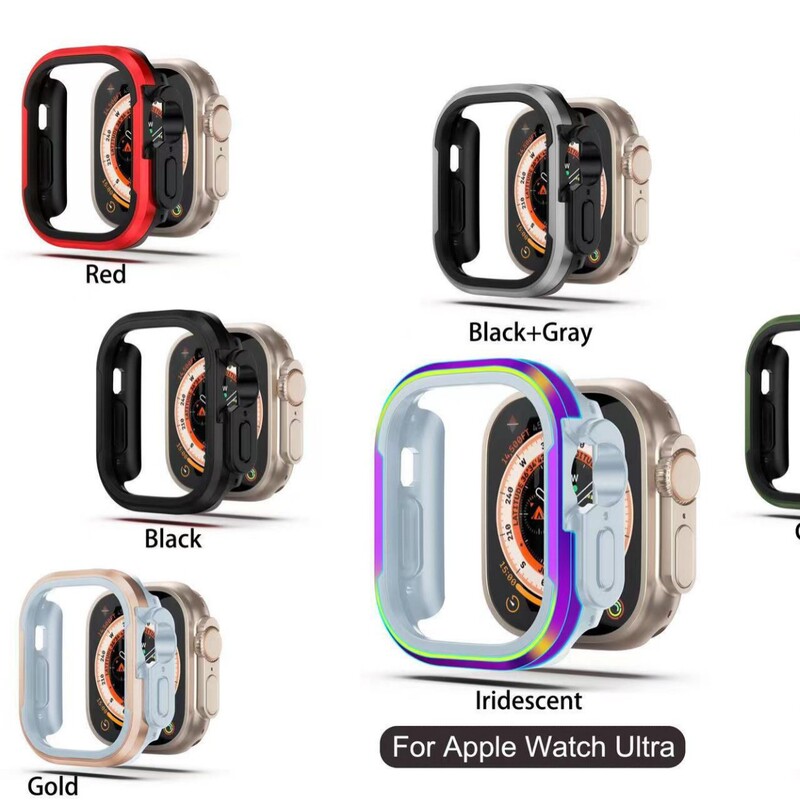 Suitable for Apple Watch 46mm Watch Case Ultra Metal Anti-Fall Case S8 Watch Protective Case Waterproof