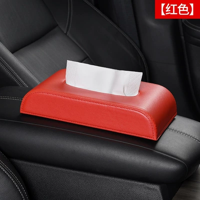 Box, Armrest Box, Seat Type, Car tissue box/set - unlabeled-tissue-box-flame-red