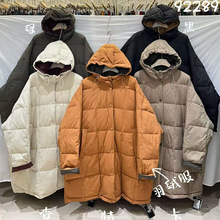 we2025冬季新款女圆领日系棉衣棉服宽松羽绒服外贸宽松长袖时尚