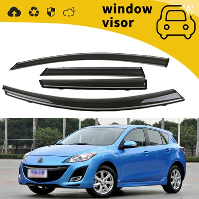 Rain shield, Zida 3 Angke Sela star - xingpin-hatchbackwith-plastic-bright-strip-hook-adhesive-4