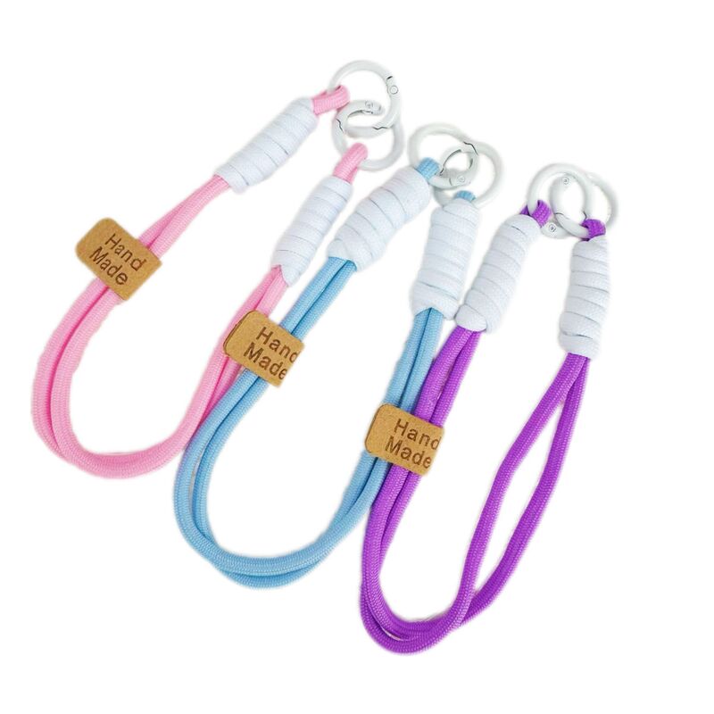 DIY Doll Handmade Lanyard Accessories Mobile Phone Wrist Strap Keychain Water Shell Gold 999 Pendant Accessories