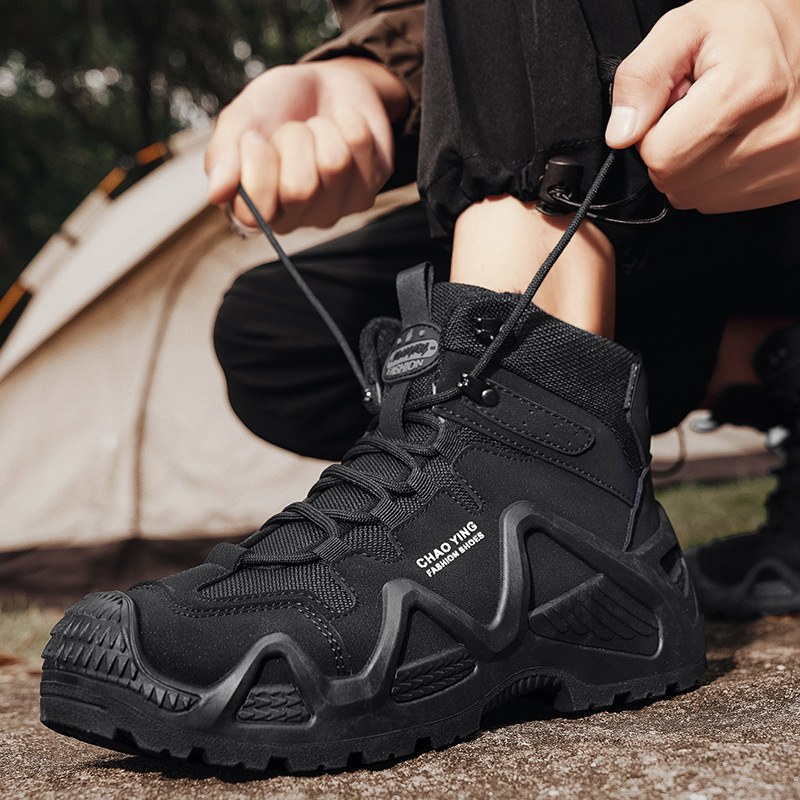 2024 otoño nuevo hombre herramienta al aire libre botas de montaña de fondo grueso botas de alto alcance Martin botas de moda al aire libre botas de hombre