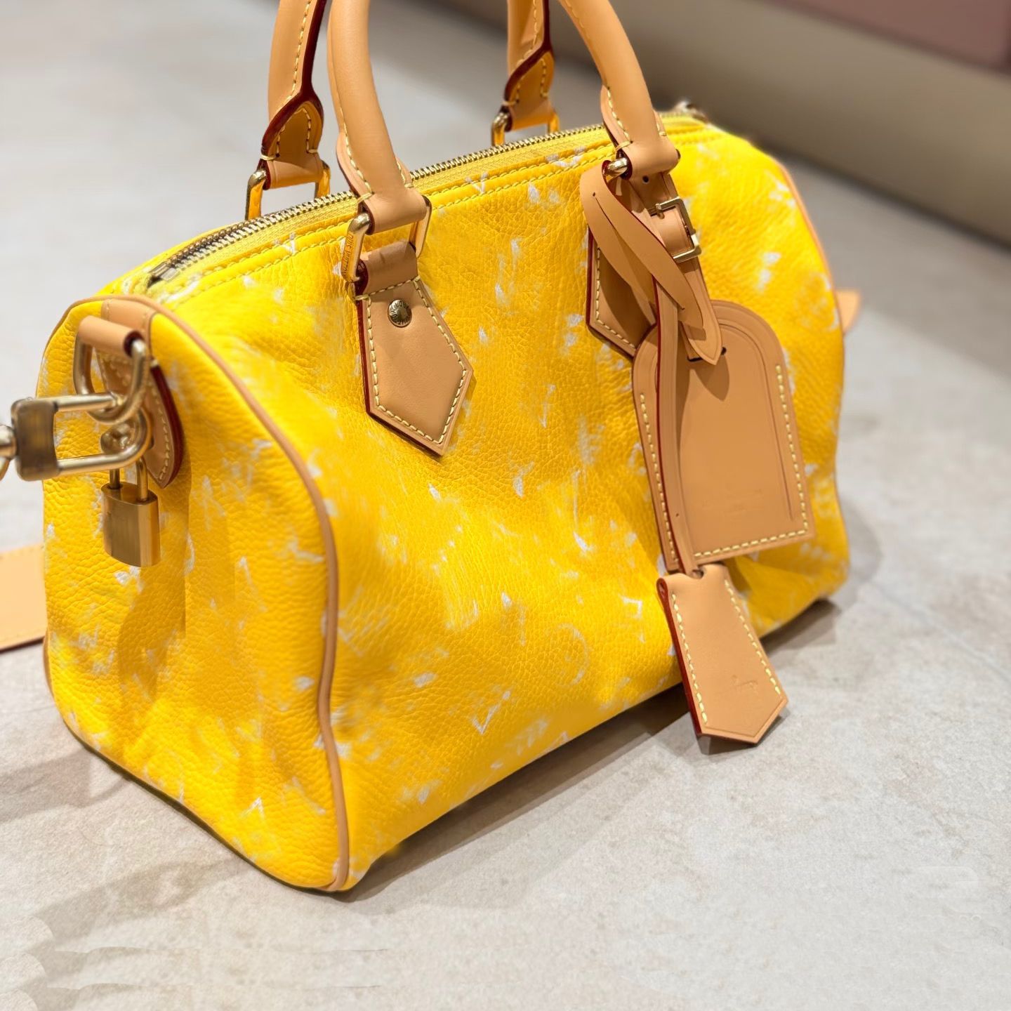 New Genuine Leather Women's Handbag Large Capacity Boston Speedy Pillow Bag Travel Tote Shoulder Crossbody Bag - Thumbnail 2