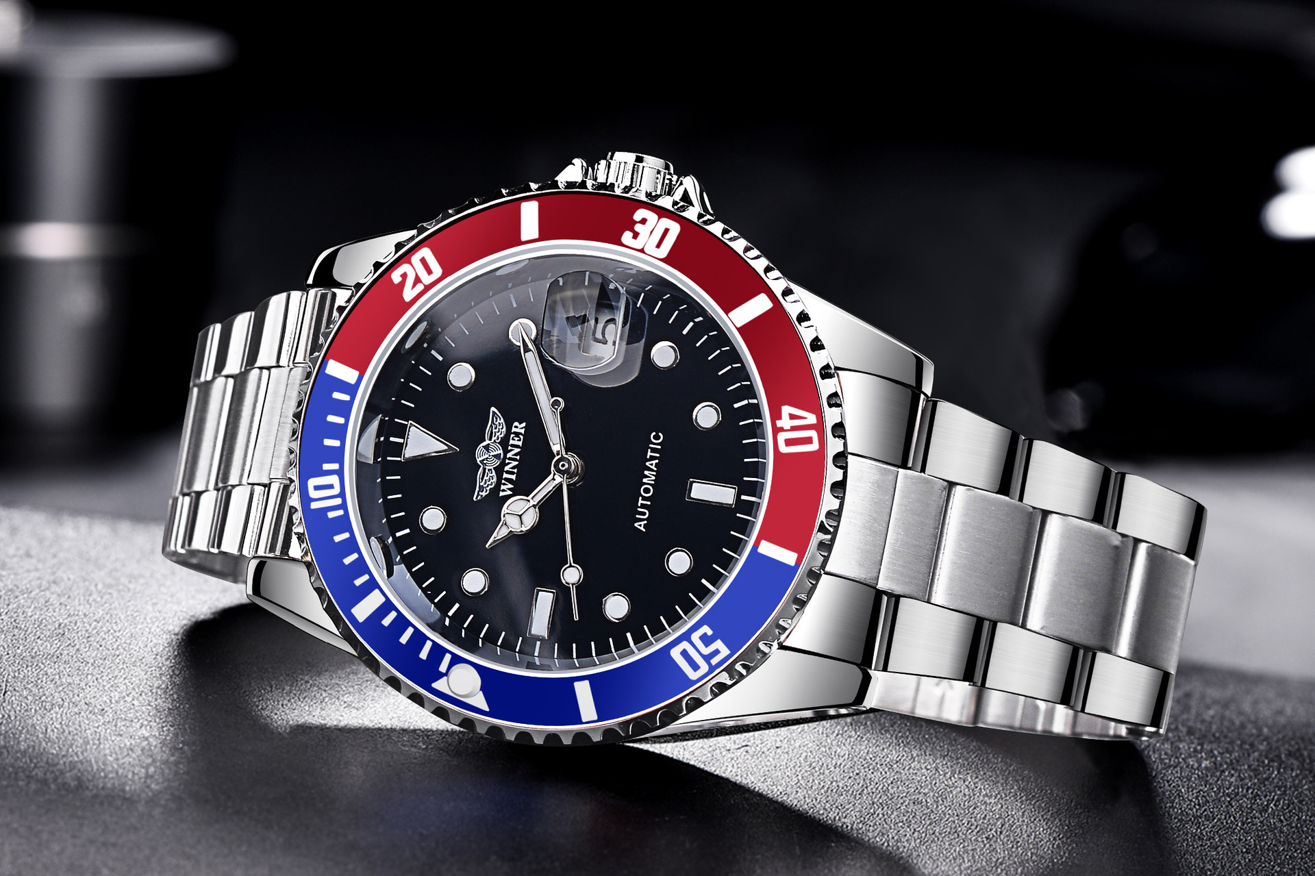 Men's Automatic Mechanical Watch With Stainless Steel Strap_voghion.com